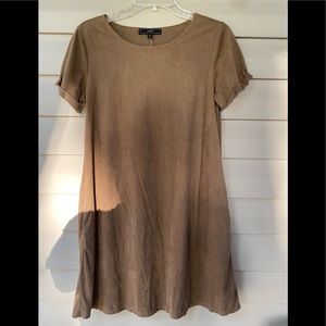Soft suede dress